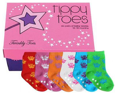 classic emily - TIPPY TOES BABY SOCKS - TWINKLY TOES